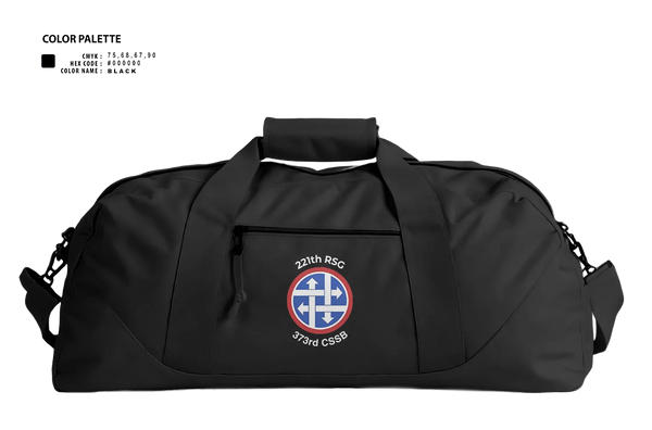 Duffle Bag, 373rd CSSB, Army, Teamtime, Team time, sublimation, custom sports apparel, team uniforms, spirit wear, spiritwear, sports uniforms, custom shirts, team store, custom team store, fundraiser sports, apparel fundraiser