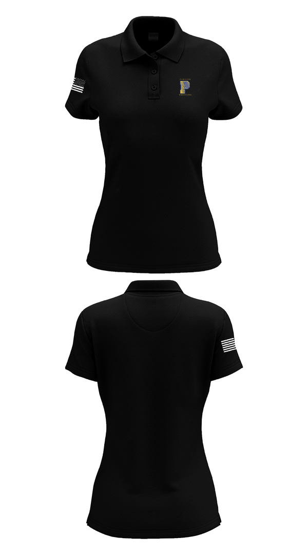 Womens Short Sleeve Performance Polo, Parlier Panthers Wrestling, Wrestling, Teamtime, Team time, sublimation, custom sports apparel, team uniforms, spirit wear, spiritwear, sports uniforms, custom shirts, team store, custom team store, fundraiser sports, apparel fundraiser