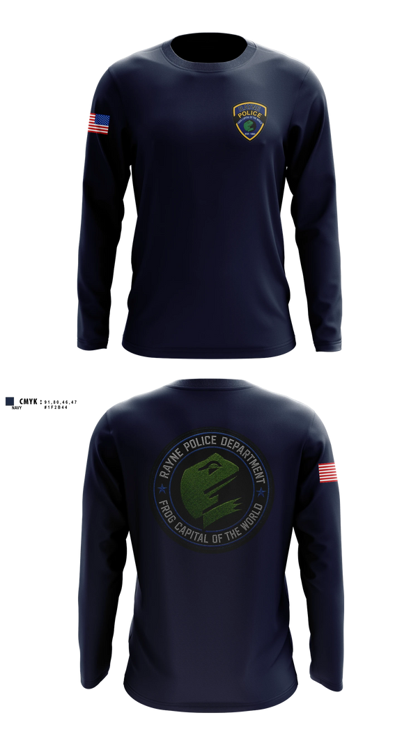 Long Sleeve Performance Shirt, Rayne Police Department, Police, Teamtime, Team time, sublimation, custom sports apparel, team uniforms, spirit wear, spiritwear, sports uniforms, custom shirts, team store, custom team store, fundraiser sports, apparel fundraiser