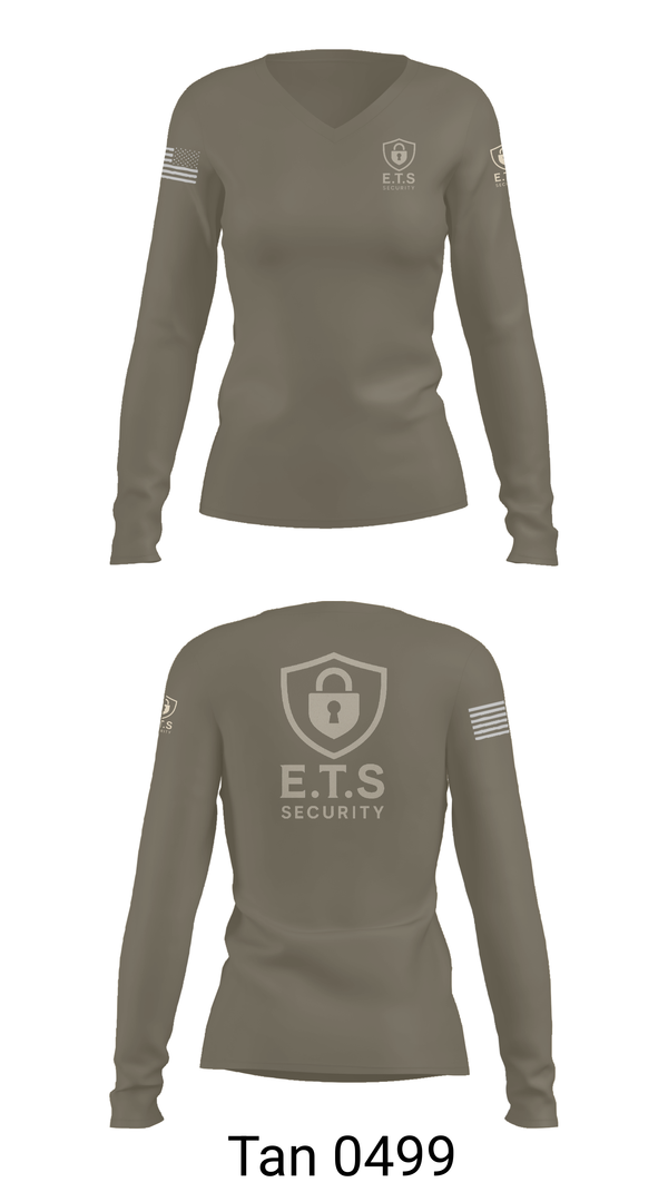 Womens Long Sleeve Vneck Shirt, ETS, , Teamtime, Team time, sublimation, custom sports apparel, team uniforms, spirit wear, spiritwear, sports uniforms, custom shirts, team store, custom team store, fundraiser sports, apparel fundraiser