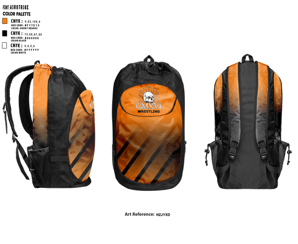 Gear Bag, Nine 16 Wrestling Club, Wrestling, Teamtime, Team time, sublimation, custom sports apparel, team uniforms, spirit wear, spiritwear, sports uniforms, custom shirts, team store, custom team store, fundraiser sports, apparel fundraiser