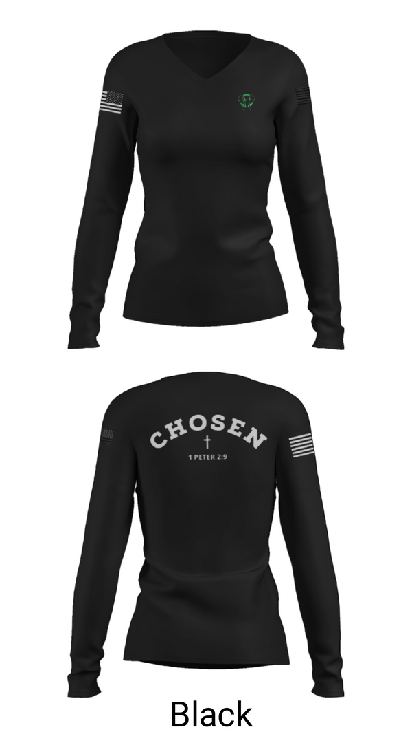 Women's Long Sleeve Vneck Shirt, Elephant, , Teamtime, Team time, sublimation, custom sports apparel, team uniforms, spirit wear, spiritwear, sports uniforms, custom shirts, team store, custom team store, fundraiser sports, apparel fundraiser