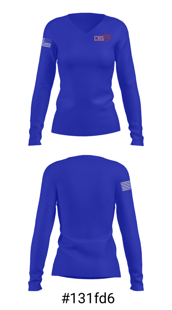 Women's Long Sleeve Vneck Shirt, Coolidge High School Wrestling, Wrestling, Teamtime, Team time, sublimation, custom sports apparel, team uniforms, spirit wear, spiritwear, sports uniforms, custom shirts, team store, custom team store, fundraiser sports, apparel fundraiser