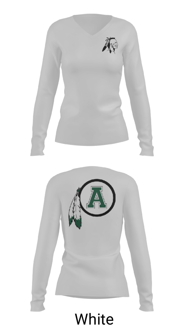 Women's Long Sleeve Vneck Shirt, Avon Central High School Basketball, Women's Basketball, Teamtime, Team time, sublimation, custom sports apparel, team uniforms, spirit wear, spiritwear, sports uniforms, custom shirts, team store, custom team store, fundraiser sports, apparel fundraiser