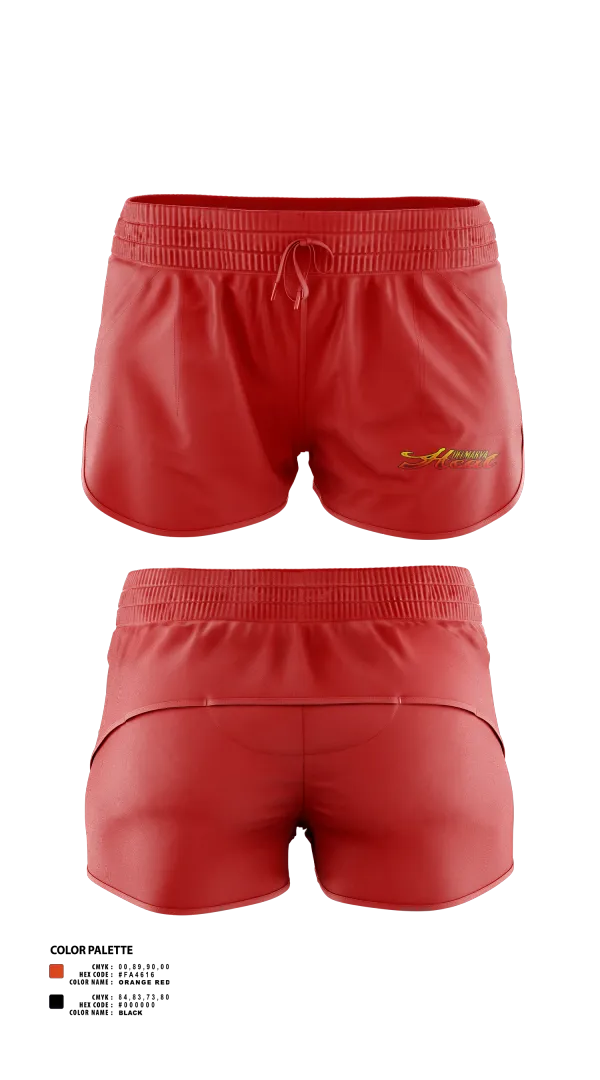 Womens Shorts, Delmarva Heat, Softball, Teamtime, Team time, sublimation, custom sports apparel, team uniforms, spirit wear, spiritwear, sports uniforms, custom shirts, team store, custom team store, fundraiser sports, apparel fundraiser
