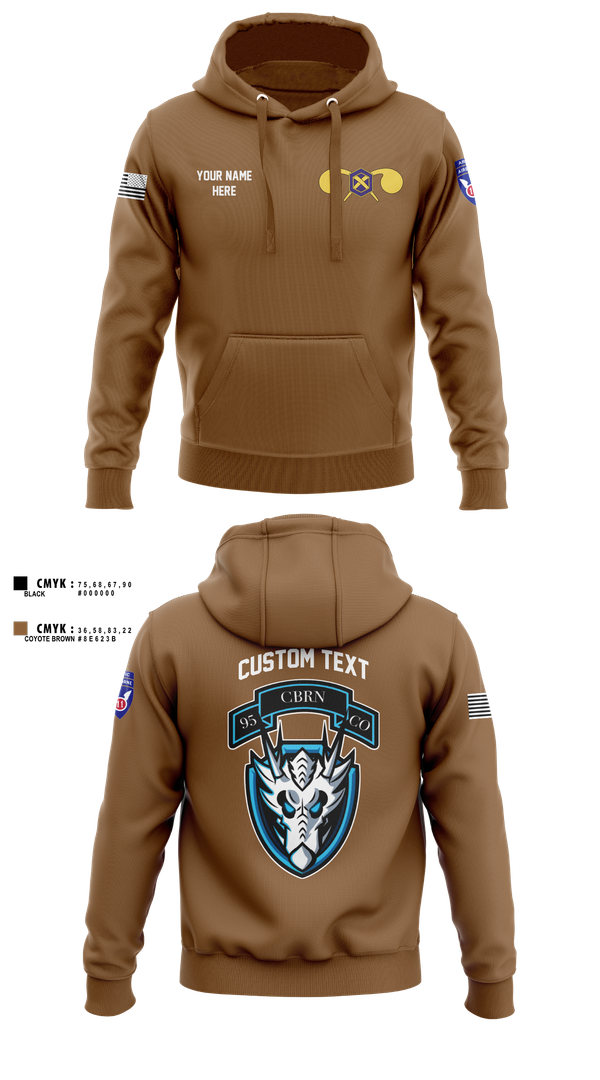 Hoodie, 1st Platoon, 95th CBRN, Army, Teamtime, Team time, sublimation, custom sports apparel, team uniforms, spirit wear, spiritwear, sports uniforms, custom shirts, team store, custom team store, fundraiser sports, apparel fundraiser