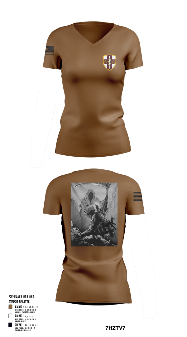 Womens Short Sleeve Vneck Shirt, 7455th MORU, , Teamtime, Team time, sublimation, custom sports apparel, team uniforms, spirit wear, spiritwear, sports uniforms, custom shirts, team store, custom team store, fundraiser sports, apparel fundraiser