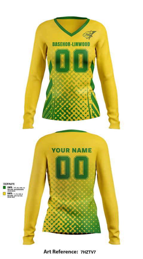 Womens Long Sleeve Vneck Shirt, BLMS Volleyball, Women's Volleyball, Teamtime, Team time, sublimation, custom sports apparel, team uniforms, spirit wear, spiritwear, sports uniforms, custom shirts, team store, custom team store, fundraiser sports, apparel fundraiser