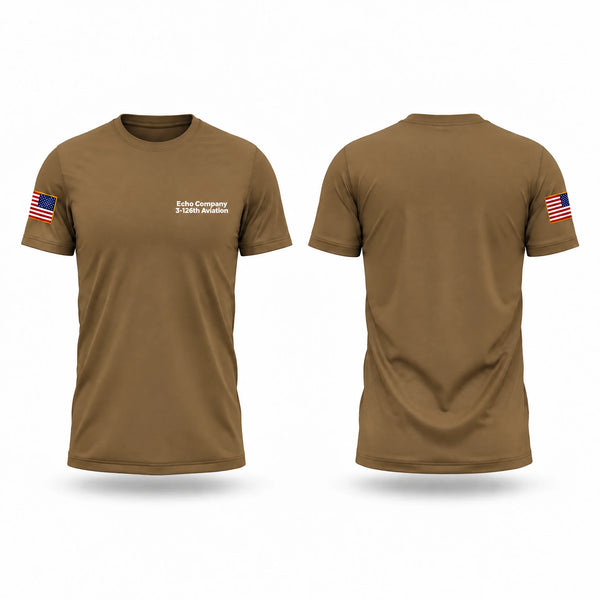 Short Sleeve Performance Shirt, Echo Company 3-126th Aviation, National Guard, Teamtime, Team time, sublimation, custom sports apparel, team uniforms, spirit wear, spiritwear, sports uniforms, custom shirts, team store, custom team store, fundraiser sports, apparel fundraiser