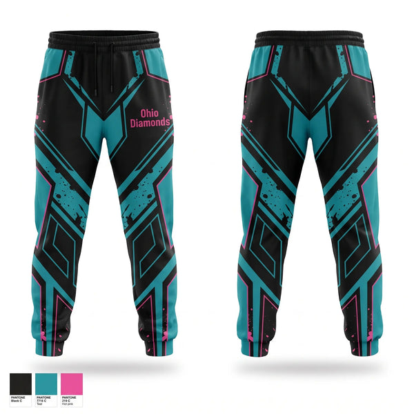 Sweatpants, Ohio Diamonds, Softball, Teamtime, Team time, sublimation, custom sports apparel, team uniforms, spirit wear, spiritwear, sports uniforms, custom shirts, team store, custom team store, fundraiser sports, apparel fundraiser