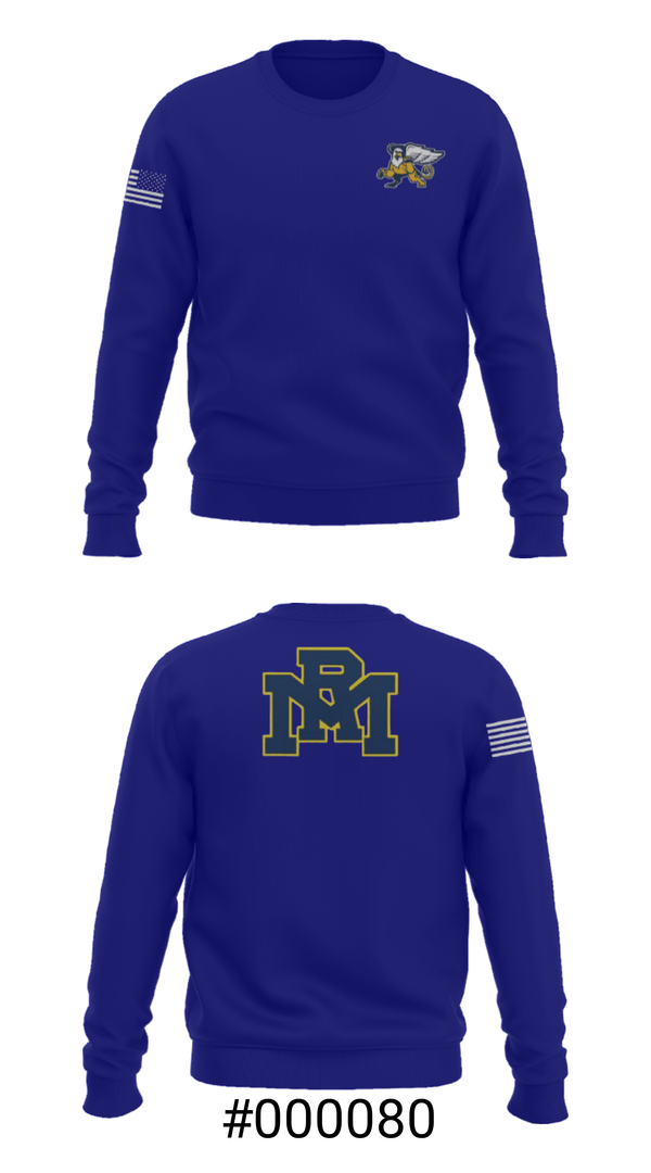 Crew Neck Sweatshirt, Rocky Mount High School Basketball, Men's Basketball, Teamtime, Team time, sublimation, custom sports apparel, team uniforms, spirit wear, spiritwear, sports uniforms, custom shirts, team store, custom team store, fundraiser sports, apparel fundraiser