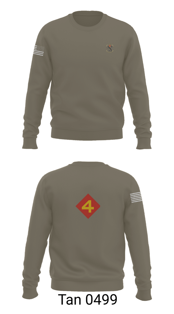 Crew Neck Sweatshirt, 14th Marine regiment 4th Marine corps division, , Teamtime, Team time, sublimation, custom sports apparel, team uniforms, spirit wear, spiritwear, sports uniforms, custom shirts, team store, custom team store, fundraiser sports, apparel fundraiser
