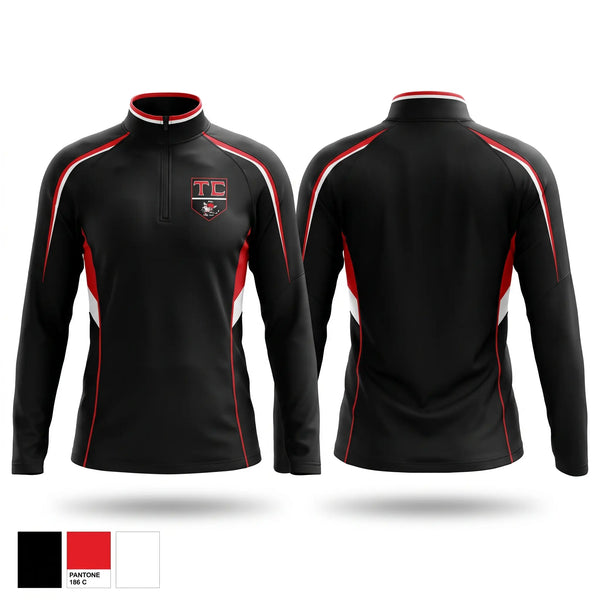 Quarter Zip Jacket, Tri County Saints, Ice Hockey, Teamtime, Team time, sublimation, custom sports apparel, team uniforms, spirit wear, spiritwear, sports uniforms, custom shirts, team store, custom team store, fundraiser sports, apparel fundraiser