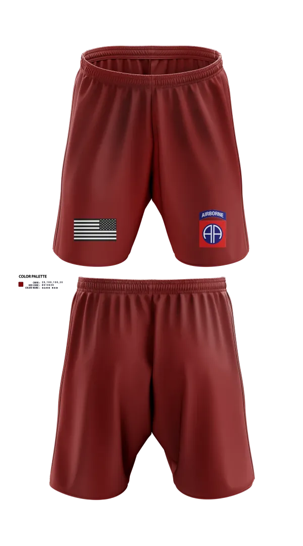 Athletic Shorts With Pockets, 82d ABN DIV, , Teamtime, Team time, sublimation, custom sports apparel, team uniforms, spirit wear, spiritwear, sports uniforms, custom shirts, team store, custom team store, fundraiser sports, apparel fundraiser