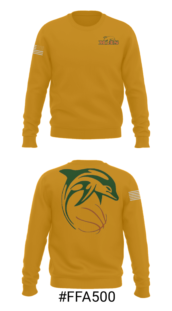 Crew Neck Sweatshirt, Crawford Mosley High School Basketball, Men's Basketball, Teamtime, Team time, sublimation, custom sports apparel, team uniforms, spirit wear, spiritwear, sports uniforms, custom shirts, team store, custom team store, fundraiser sports, apparel fundraiser