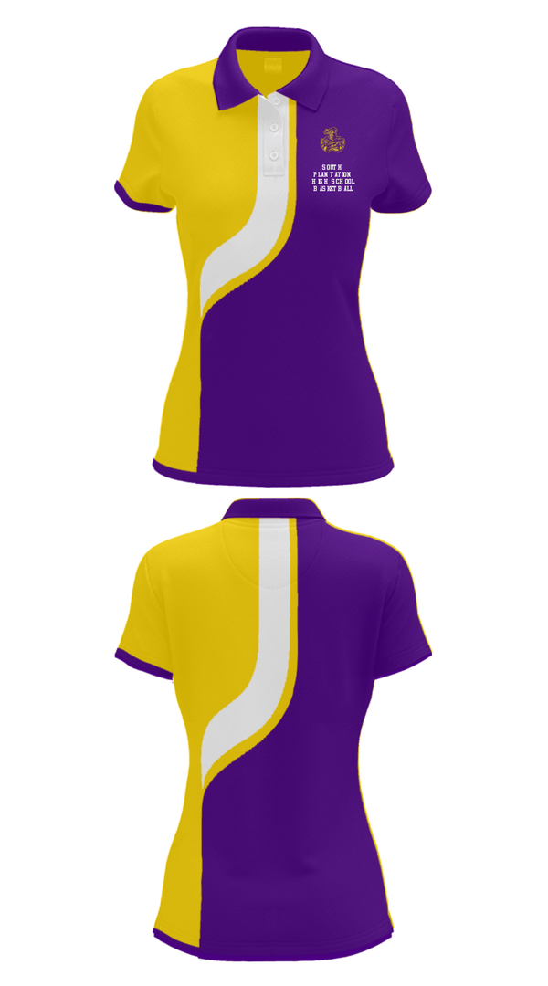 Women's Short Sleeve Performance Polo, South Plantation High School Basketball, Women's Basketball, Teamtime, Team time, sublimation, custom sports apparel, team uniforms, spirit wear, spiritwear, sports uniforms, custom shirts, team store, custom team store, fundraiser sports, apparel fundraiser