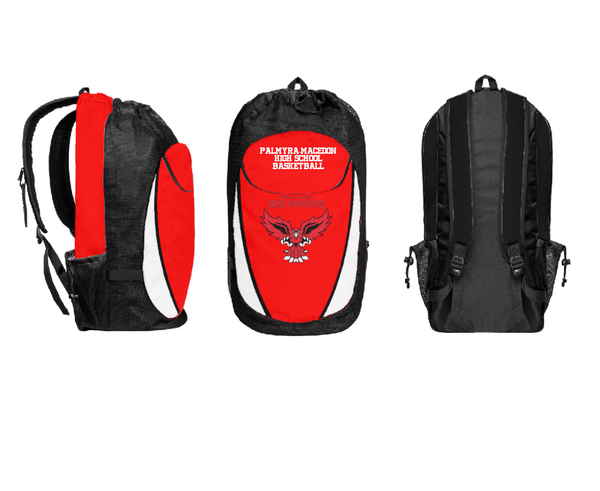 Gear Bag, Palmyra-Macedon High School Basketball, Women's Basketball, Teamtime, Team time, sublimation, custom sports apparel, team uniforms, spirit wear, spiritwear, sports uniforms, custom shirts, team store, custom team store, fundraiser sports, apparel fundraiser