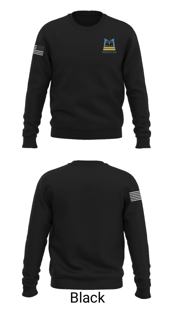 Crew Neck Sweatshirt, Meridian Public Charter School Basketball, Men's Basketball, Teamtime, Team time, sublimation, custom sports apparel, team uniforms, spirit wear, spiritwear, sports uniforms, custom shirts, team store, custom team store, fundraiser sports, apparel fundraiser