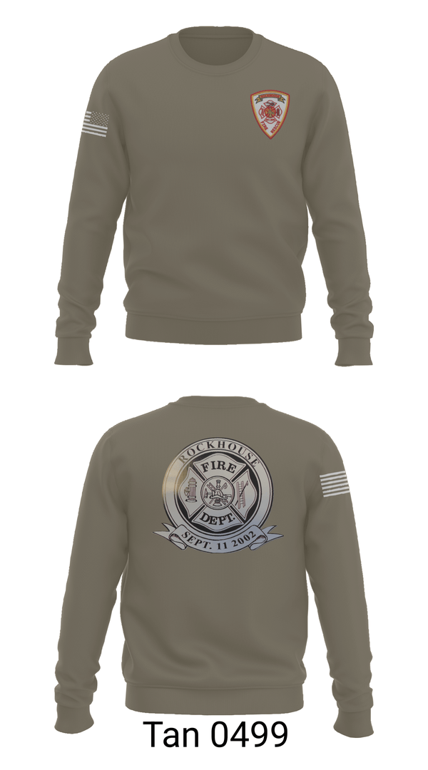 Crew Neck Sweatshirt, Rockhouse vol Fire department, Fire Department, Teamtime, Team time, sublimation, custom sports apparel, team uniforms, spirit wear, spiritwear, sports uniforms, custom shirts, team store, custom team store, fundraiser sports, apparel fundraiser