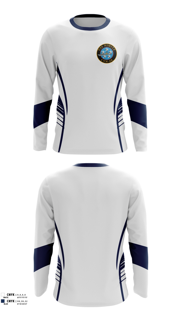Long Sleeve Performance Shirt, USS NIMITZ, Men's Soccer, Teamtime, Team time, sublimation, custom sports apparel, team uniforms, spirit wear, spiritwear, sports uniforms, custom shirts, team store, custom team store, fundraiser sports, apparel fundraiser