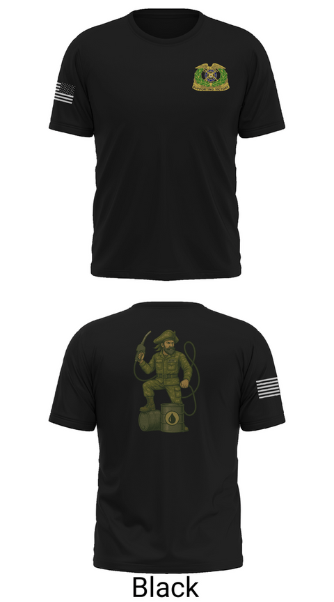 Old School Cotton Feel Shirt, 877th Quartermaster Company, Army, Teamtime, Team time, sublimation, custom sports apparel, team uniforms, spirit wear, spiritwear, sports uniforms, custom shirts, team store, custom team store, fundraiser sports, apparel fundraiser