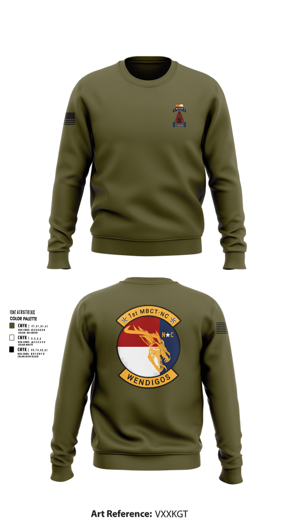 Crew Neck Sweatshirt, 1MBCT, Army, Teamtime, Team time, sublimation, custom sports apparel, team uniforms, spirit wear, spiritwear, sports uniforms, custom shirts, team store, custom team store, fundraiser sports, apparel fundraiser