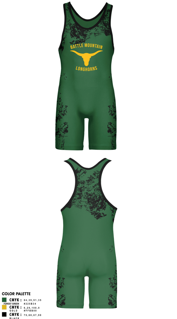 Wrestling Singlet, Battle Mountain Longhorns, Wrestling, Teamtime, Team time, sublimation, custom sports apparel, team uniforms, spirit wear, spiritwear, sports uniforms, custom shirts, team store, custom team store, fundraiser sports, apparel fundraiser