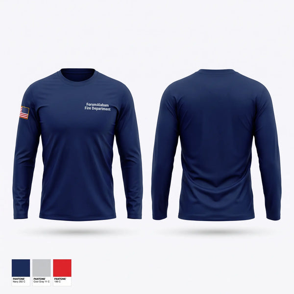 Long Sleeve Performance Shirt, Forum-Alabam Fire Department, Fire Department, Teamtime, Team time, sublimation, custom sports apparel, team uniforms, spirit wear, spiritwear, sports uniforms, custom shirts, team store, custom team store, fundraiser sports, apparel fundraiser