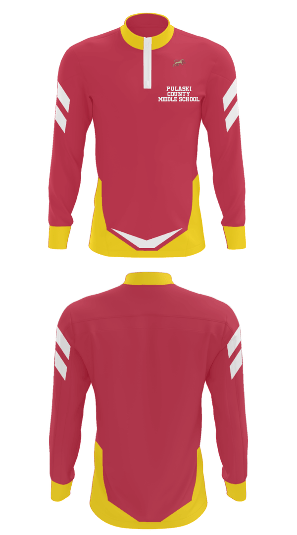 Quarter Zip Jacket, Pulaski County Middle School, Spirit Store, Teamtime, Team time, sublimation, custom sports apparel, team uniforms, spirit wear, spiritwear, sports uniforms, custom shirts, team store, custom team store, fundraiser sports, apparel fundraiser