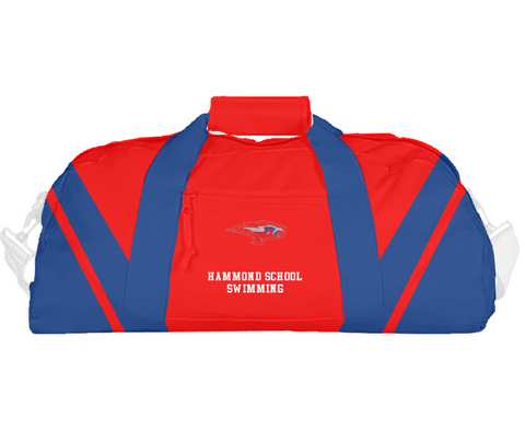 Duffle Bag, Hammond School Swimming, Swimming, Teamtime, Team time, sublimation, custom sports apparel, team uniforms, spirit wear, spiritwear, sports uniforms, custom shirts, team store, custom team store, fundraiser sports, apparel fundraiser