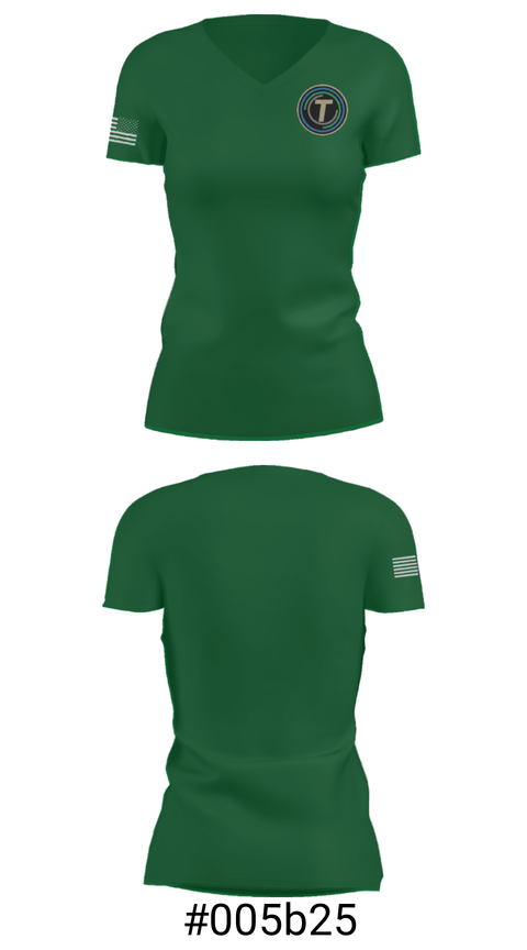 Women's Short Sleeve Vneck Shirt, Taylor Career And Technical Center, Spirit Store, Teamtime, Team time, sublimation, custom sports apparel, team uniforms, spirit wear, spiritwear, sports uniforms, custom shirts, team store, custom team store, fundraiser sports, apparel fundraiser