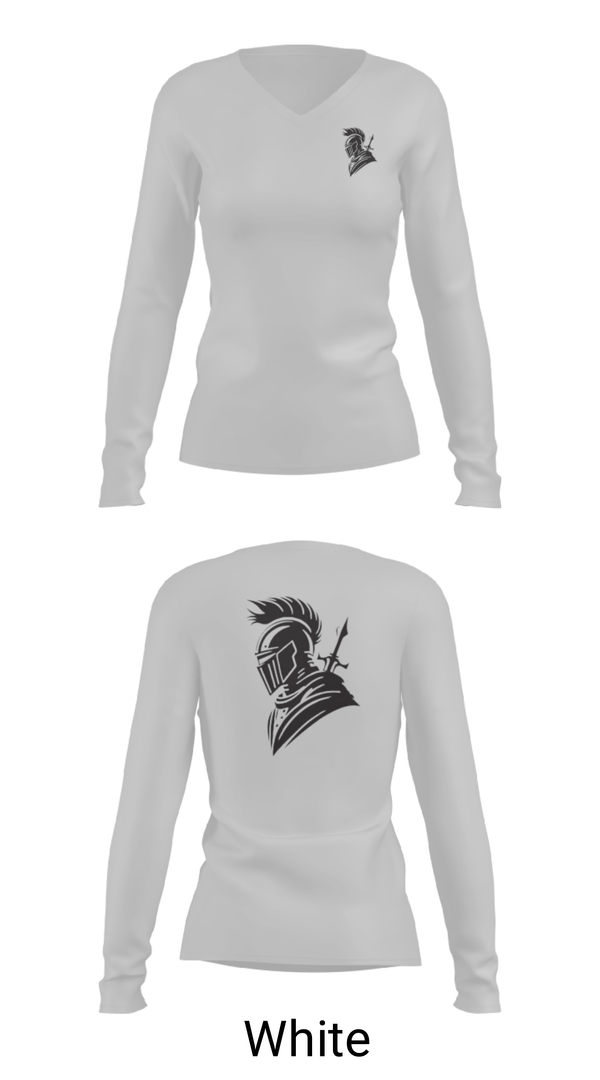 Women's Long Sleeve Vneck Shirt, Knights, Wrestling, Teamtime, Team time, sublimation, custom sports apparel, team uniforms, spirit wear, spiritwear, sports uniforms, custom shirts, team store, custom team store, fundraiser sports, apparel fundraiser