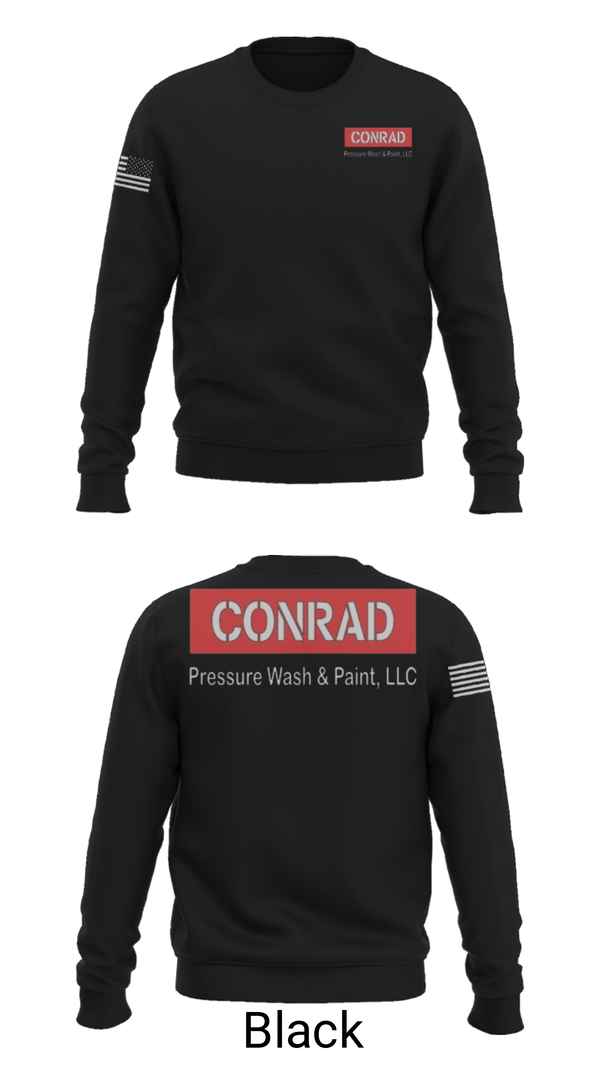 Crew Neck Sweatshirt, Conrad Pressure Wash & Paint, , Teamtime, Team time, sublimation, custom sports apparel, team uniforms, spirit wear, spiritwear, sports uniforms, custom shirts, team store, custom team store, fundraiser sports, apparel fundraiser