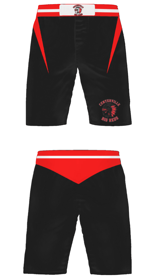 Fight Shorts, Centerville High School Wrestling, Wrestling, Teamtime, Team time, sublimation, custom sports apparel, team uniforms, spirit wear, spiritwear, sports uniforms, custom shirts, team store, custom team store, fundraiser sports, apparel fundraiser