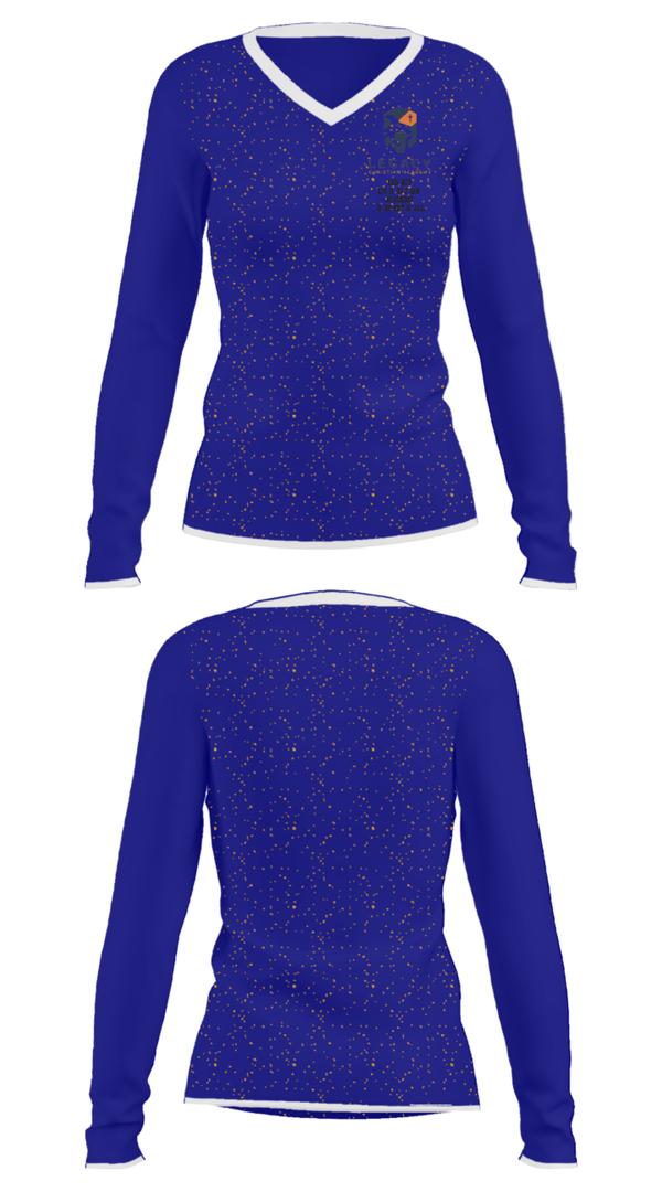 Women's Long Sleeve Vneck Shirt, Legacy Christian Academy Basketball, Women's Basketball, Teamtime, Team time, sublimation, custom sports apparel, team uniforms, spirit wear, spiritwear, sports uniforms, custom shirts, team store, custom team store, fundraiser sports, apparel fundraiser