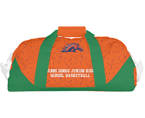 Duffle Bag, Cerro Gordo Junior High School Basketball, Women's Basketball, Teamtime, Team time, sublimation, custom sports apparel, team uniforms, spirit wear, spiritwear, sports uniforms, custom shirts, team store, custom team store, fundraiser sports, apparel fundraiser
