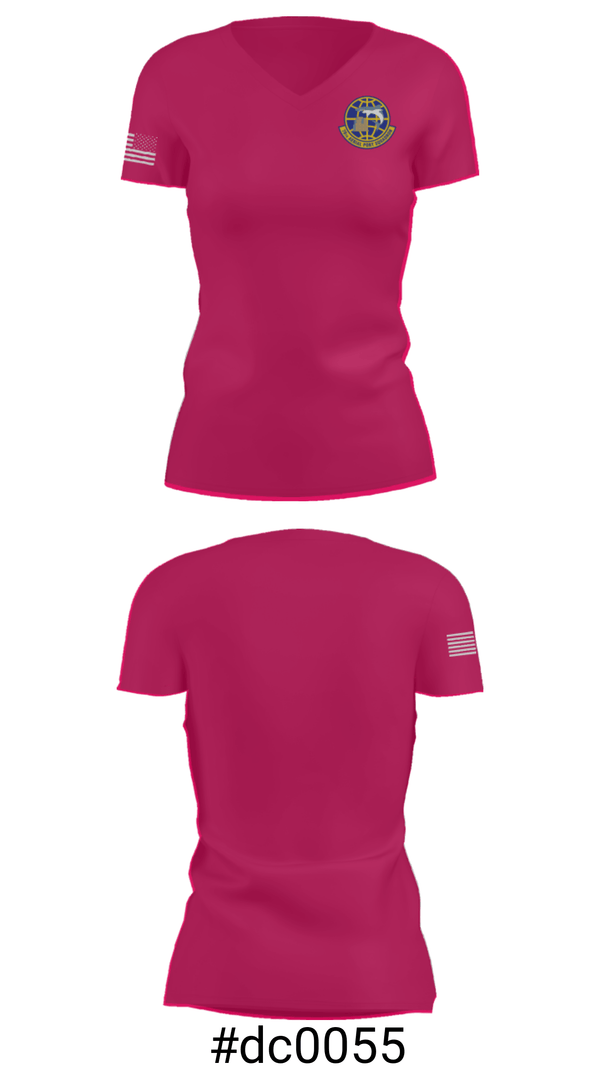 Women's Short Sleeve Vneck Shirt, , Air Force, Teamtime, Team time, sublimation, custom sports apparel, team uniforms, spirit wear, spiritwear, sports uniforms, custom shirts, team store, custom team store, fundraiser sports, apparel fundraiser