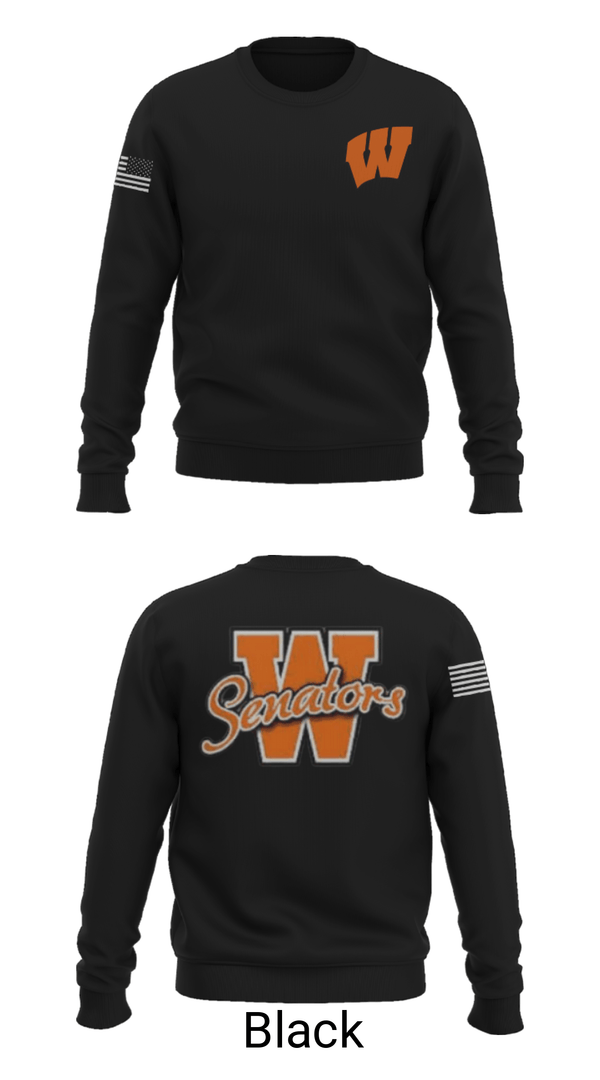 Crew Neck Sweatshirt, Portsmouth West High School Basketball, Women's Basketball, Teamtime, Team time, sublimation, custom sports apparel, team uniforms, spirit wear, spiritwear, sports uniforms, custom shirts, team store, custom team store, fundraiser sports, apparel fundraiser
