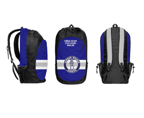 Gear Bag, Conrad Weiser High School Bowling, Bowling, Teamtime, Team time, sublimation, custom sports apparel, team uniforms, spirit wear, spiritwear, sports uniforms, custom shirts, team store, custom team store, fundraiser sports, apparel fundraiser