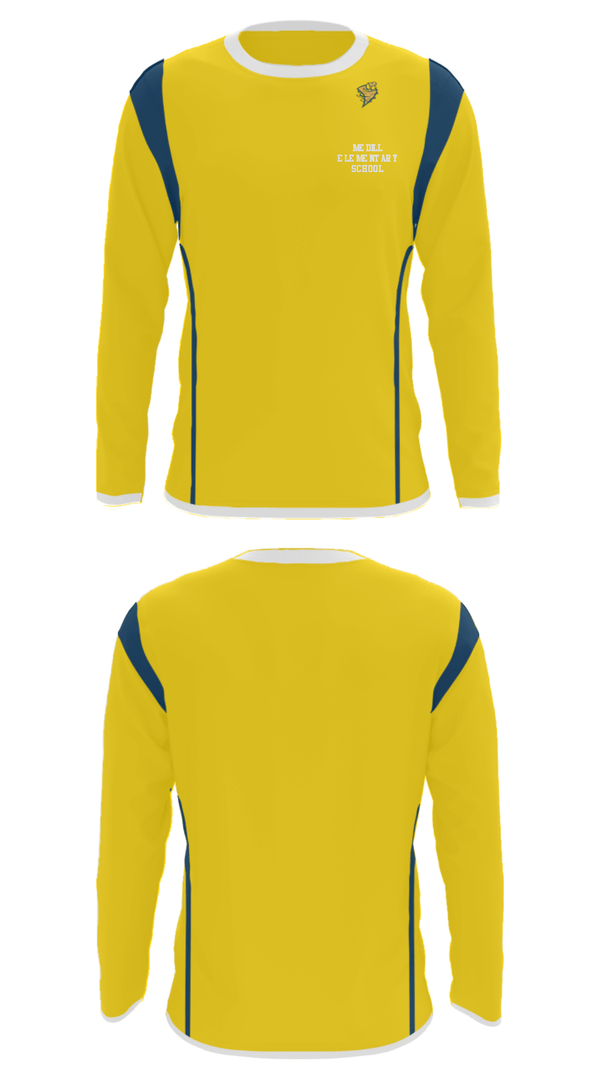 Long Sleeve Performance Shirt, Medill Elementary School, Spirit Store, Teamtime, Team time, sublimation, custom sports apparel, team uniforms, spirit wear, spiritwear, sports uniforms, custom shirts, team store, custom team store, fundraiser sports, apparel fundraiser