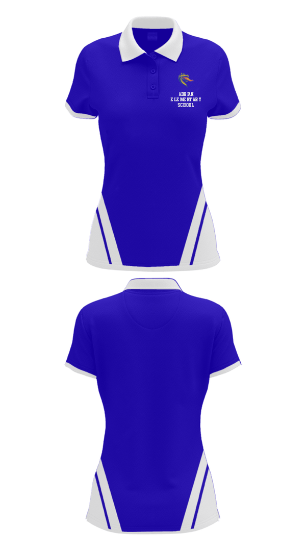 Women's Short Sleeve Performance Polo, Adrian Elementary School, Spirit Store, Teamtime, Team time, sublimation, custom sports apparel, team uniforms, spirit wear, spiritwear, sports uniforms, custom shirts, team store, custom team store, fundraiser sports, apparel fundraiser