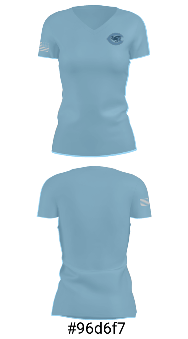 Women's Short Sleeve Vneck Shirt, Chanute High School Basketball, Women's Basketball, Teamtime, Team time, sublimation, custom sports apparel, team uniforms, spirit wear, spiritwear, sports uniforms, custom shirts, team store, custom team store, fundraiser sports, apparel fundraiser