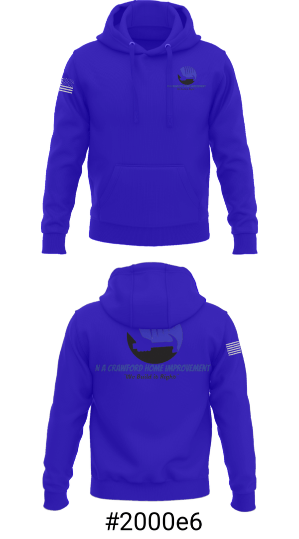 Hoodie, NA Crawford Home Improvement, , Teamtime, Team time, sublimation, custom sports apparel, team uniforms, spirit wear, spiritwear, sports uniforms, custom shirts, team store, custom team store, fundraiser sports, apparel fundraiser