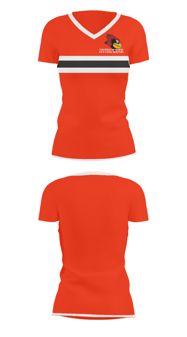 Women's Short Sleeve Vneck Shirt, Ridgefield Park Senior High School Wrestling, Wrestling, Teamtime, Team time, sublimation, custom sports apparel, team uniforms, spirit wear, spiritwear, sports uniforms, custom shirts, team store, custom team store, fundraiser sports, apparel fundraiser