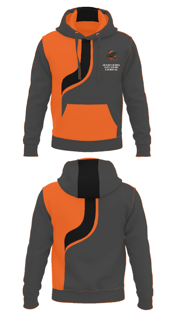 Hoodie, Lisbon Regional High School Basketball, Men's Basketball, Teamtime, Team time, sublimation, custom sports apparel, team uniforms, spirit wear, spiritwear, sports uniforms, custom shirts, team store, custom team store, fundraiser sports, apparel fundraiser