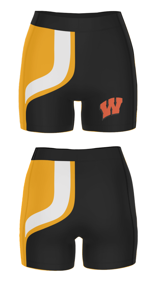 Women's Compression Shorts, Warren High School Basketball, Women's Basketball, Teamtime, Team time, sublimation, custom sports apparel, team uniforms, spirit wear, spiritwear, sports uniforms, custom shirts, team store, custom team store, fundraiser sports, apparel fundraiser