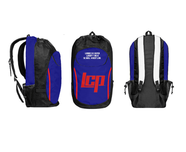 Gear Bag, Lubbock-Cooper Liberty High School Wrestling, Wrestling, Teamtime, Team time, sublimation, custom sports apparel, team uniforms, spirit wear, spiritwear, sports uniforms, custom shirts, team store, custom team store, fundraiser sports, apparel fundraiser