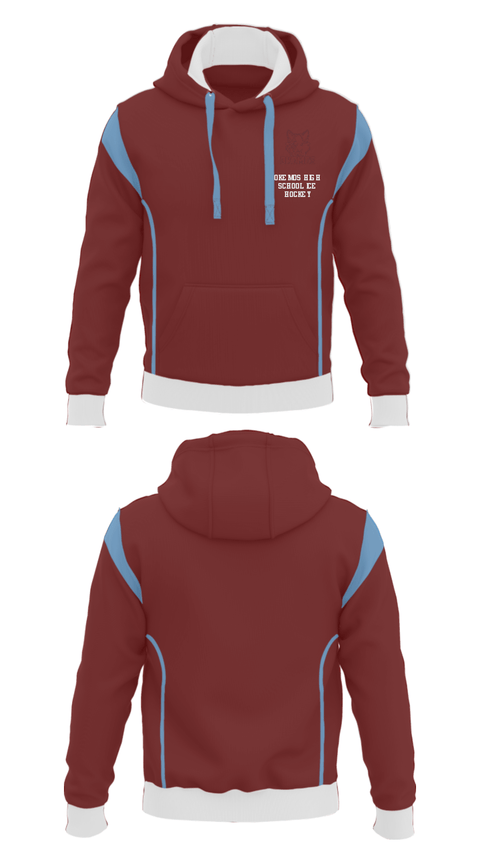 Hoodie, Okemos High School Ice Hockey, Ice Hockey, Teamtime, Team time, sublimation, custom sports apparel, team uniforms, spirit wear, spiritwear, sports uniforms, custom shirts, team store, custom team store, fundraiser sports, apparel fundraiser