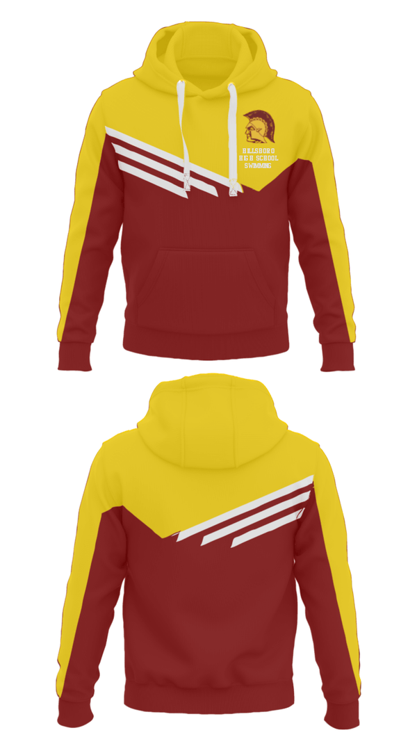 Hoodie, Hillsboro High School Swimming, Swimming, Teamtime, Team time, sublimation, custom sports apparel, team uniforms, spirit wear, spiritwear, sports uniforms, custom shirts, team store, custom team store, fundraiser sports, apparel fundraiser