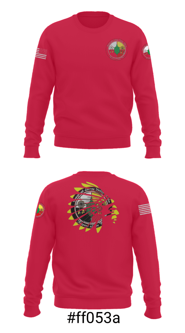 Crew Neck Sweatshirt, RAMAPOUGHS NATIVE NATION, Spirit Store, Teamtime, Team time, sublimation, custom sports apparel, team uniforms, spirit wear, spiritwear, sports uniforms, custom shirts, team store, custom team store, fundraiser sports, apparel fundraiser